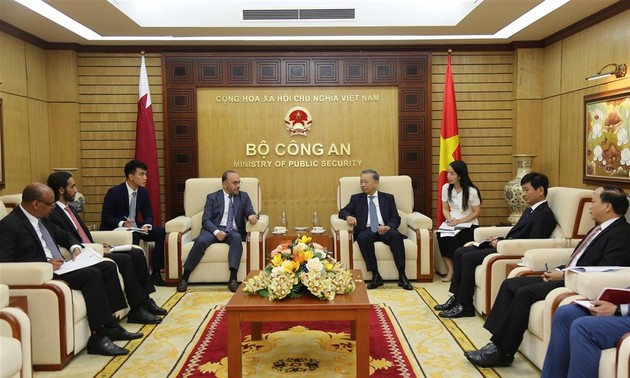 Die Zusammenarbeit zwischen Vietnam und Katar in Sicherheit vertiefen