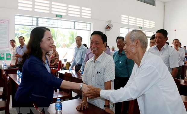 Vize-Staatspräsidentin Vo Thi Anh Xuan trifft Wähler der Provinz An Giang