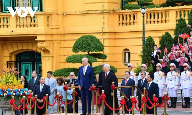 KPV-Generalsekretär Nguyen Phu Trong empfängt US-Präsident Joe Biden