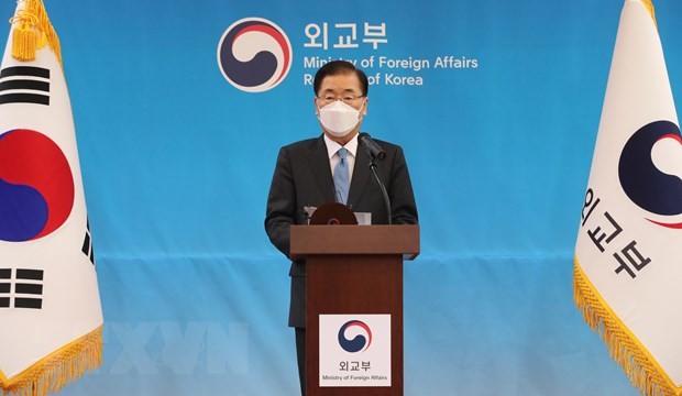 Le chef de la diplomatie sud-coréenne qualifie d'unilatéral l'appel de Pyongyang à mettre fin à la politique hostile du Sud
