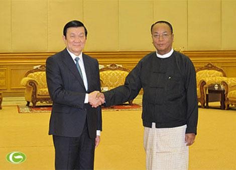 Các hoạt động của Chủ tịch nước Trương Tấn Sang tại Myanmar