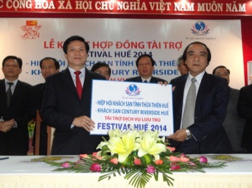 Thừa Thiên-Huế tài trợ 1.000 phòng lưu trú trong Festival Huế 2014