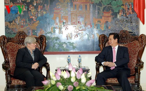 Thủ tướng Nguyễn Tấn Dũng tiếp Phó Chủ tịch WB Rachel Kyte