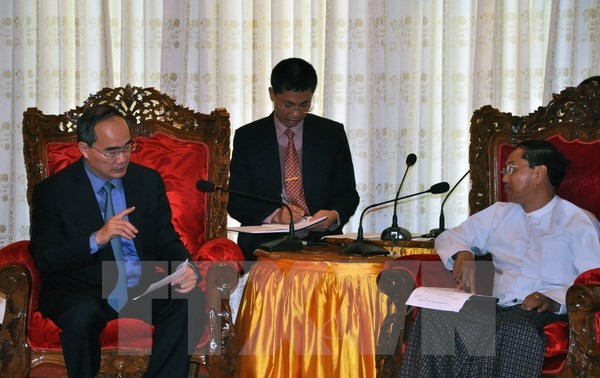 Chủ tịch Ủy ban Trung ương MTTQ Nguyễn Thiện Nhân thăm Myanmar