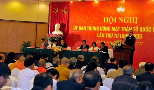 Hội nghị Ủy ban Trung ương Mặt trận Tổ quốc Việt Nam lần thứ tư, khóa VIII