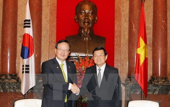 Президент СРВ Чыонг Тан Шанг принял спикера южнокорейского парламента