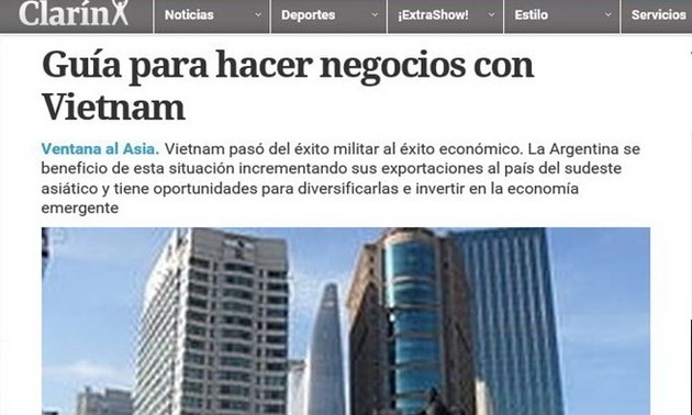 СМИ Аргентины ценят возможности экономического сотрудничества с Вьетнамом