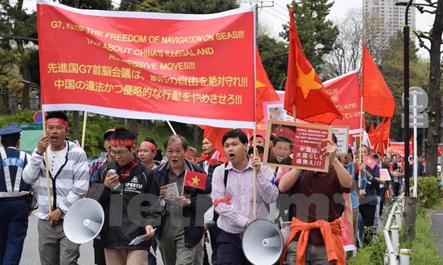 Вьетнамцы в Японии против нарушения КНР суверенитета СРВ в Восточном море