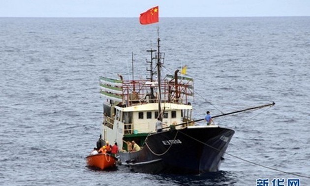 Береговая охрана РК задержала китайские рыболовные суда, ведшие незаконный промысел