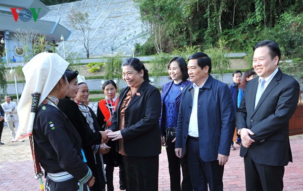 Тонг Тхи Фонг совершила рабочую поездку в провинцию Каобанг