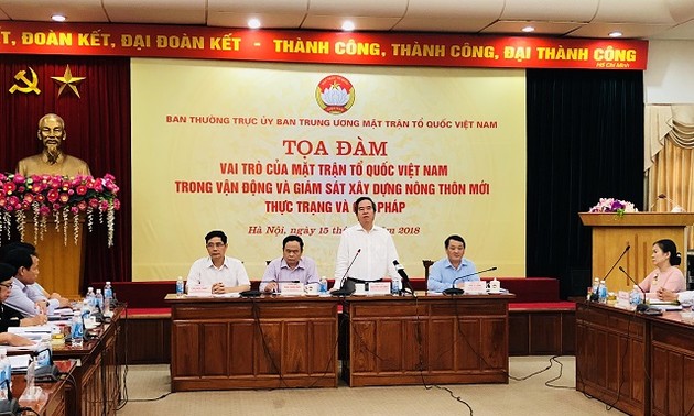 Беседа «Роль Отечественного фронта Вьетнама в надзоре за строительством новой деревни»