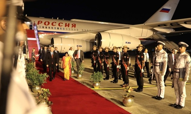 Президент России Владимир Путин прибыл в Индию с официальным визитом