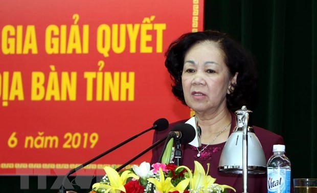 Чыонг Тхи Май: необходимо ставить превыше всего интересы населения