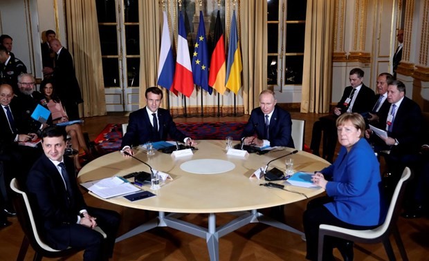 Встреча лидеров “нормандской четверки” в Париже завершилась