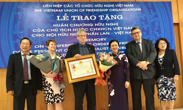 Общество финляндско-вьетнамской дружбы награждено Орденом Дружбы Вьетнама