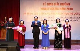 Вьетнамским женщинам-ученым была вручена премия имени Софьи Ковалевской 2019 года