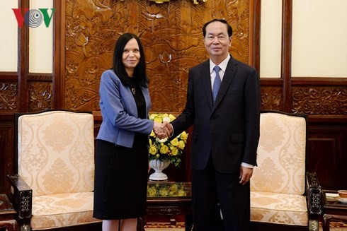 Presiden Vietnam, Tran Dai Quang menerima Dubes Polandia, Barbara Szymanowska