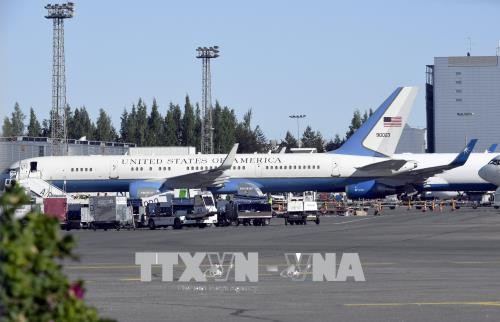 Pesawat militer AS datang ke Finlandia untuk menyiapkan pertemuan puncak AS-Rusia