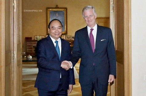 PM  Vietnam, Nguyen Xuan Phuc melakukan kunjungan kehormatan dengan Raja Belgia