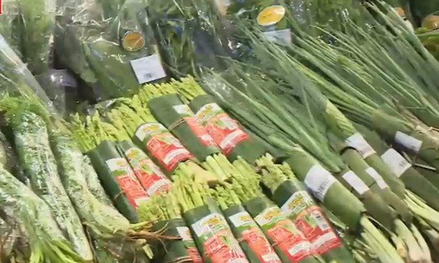 Banyak supermarket besar di Vietnam menggunakan kantong plastik alami