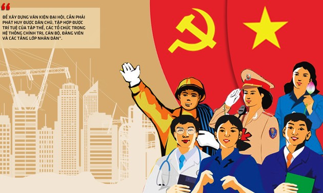 Memperluas demokrasi dan mendengarkan sumbangan pendapat terhadap dokumen Kongres Nasional Partai Komunis Viet Nam