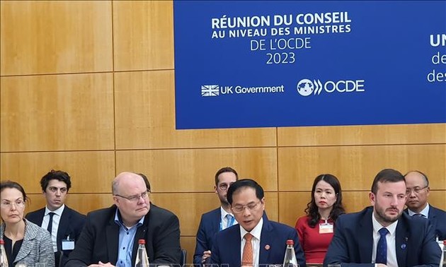 Menlu Vietnam Bui Thanh Son Tekankan Tekad tentang Transformasi Hijau di Konferensi OECD 2023