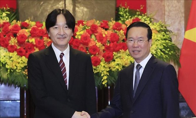 Presiden Vietnam, Vo Van Thuong dan Istri Terima Putra Mahkota Jepang dan Istri 