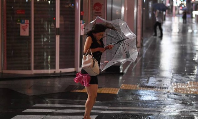 Le puissant typhon Faxai s'abat sur la région de Tokyo