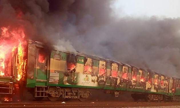 Pakistan : incendie accidentel meurtrier à bord d'un train