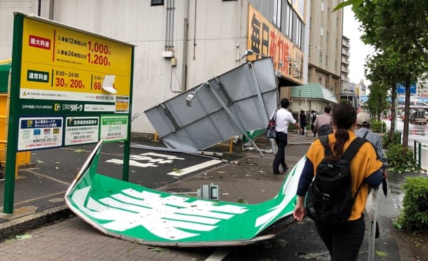 Typhoon Faxai batters Tokyo