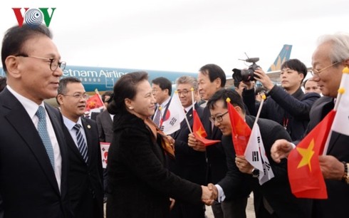 Ketua MN Vietnam, Nguyen Thi Kim Ngan tiba di Republik Korea