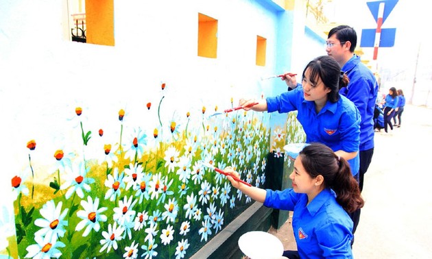 Pemuda Ibu Kota aktivitas sukarela relawan demi satu “Kota Hanoi yang hijau”