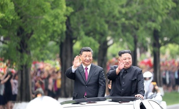 Presiden Tiongkok, Xi Jinping mengakhiri kunjungan di RDRK