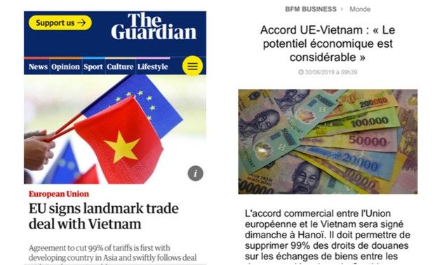 Pers Eropa menganggap bahwa EVFTA merupakan mementum politik dan perdagangan dari Vietnam