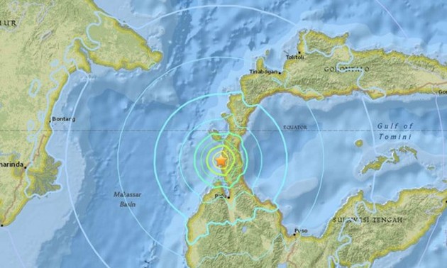 Indonesia: Gempa berkekuatan 7,1 di Pulau Sulawesi
