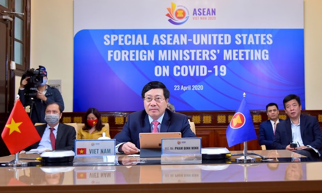 ASEAN dan AS melakukan konferensi Menlu tentang kerjasama menghadapi wabah Covid-19