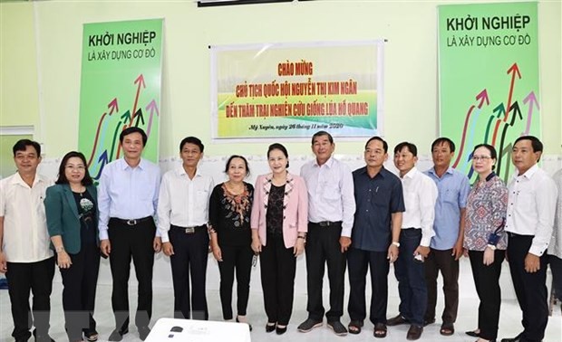 Ketua MN Vietnam, Nguyen Thi Kim Ngan Melakukan Kunjungan dan Melakukan Rapat Kerja di Provinsi Soc Trang