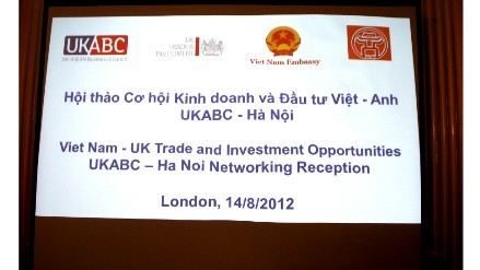 Großbritannien fördert Investitionen in Vietnam