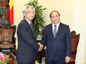 Vize-Premierminister Nguyen Xuan Phuc empfängt den JICA-Vize-Präsident