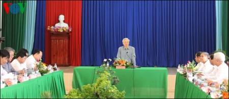 KPV-Generalsekretär Nguyen Phu Trong besucht Provinz Binh Phuoc