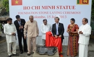Baubeginn des Denkmals von Präsident Ho Chi Minh in Sri Lanka