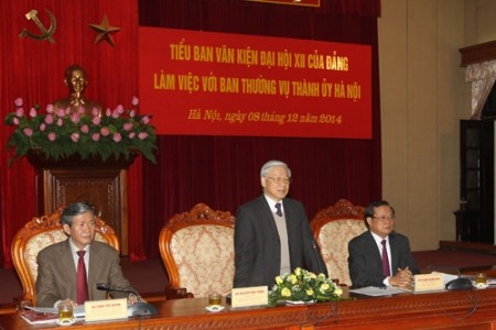 KPV-Generalsekretär: Parteiorganisation Hanois soll Vorbild für andere Parteiorganisation sein
