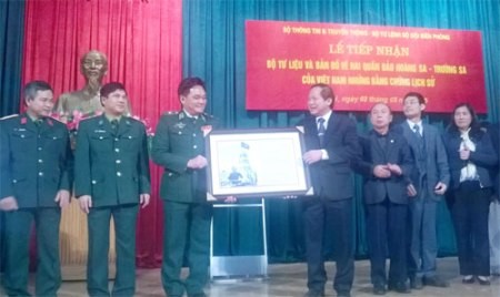 Generalstab der Grenztruppe erhält Dokumente über Hoang Sa und Truong Sa