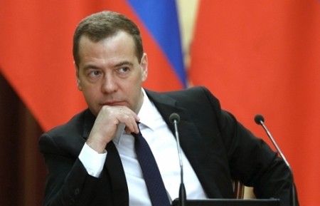 Russlands Premierminister Dmitri Medwedew ist in Vietnam zu Gast