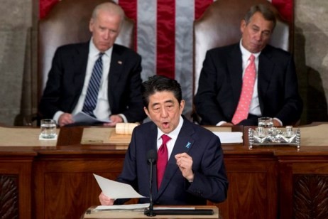 Japans Premierminister hält historische Rede vor US-Kongress