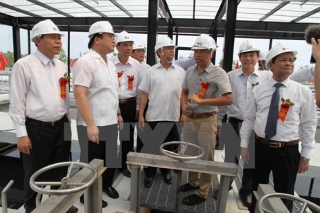 Vize-Premierminister Hai nimmt an der Einweihung der Fabrik zur Abwasserverarbeitung Bac Ninh teil