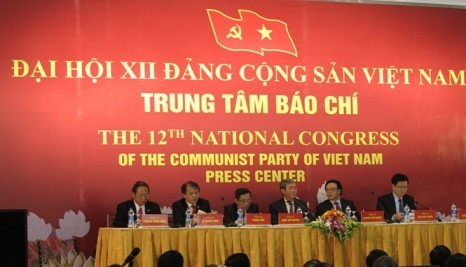 Pressekonferenz über den 12. Parteitag