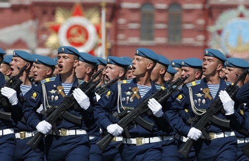 Siegesparade auf dem Roten Platz in Moskau 