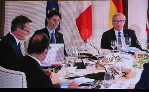 G7-Mitglieder beraten über globale Fragen