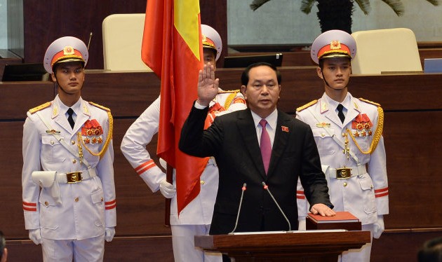 Staatspräsident Tran Dai Quang vereidigt
